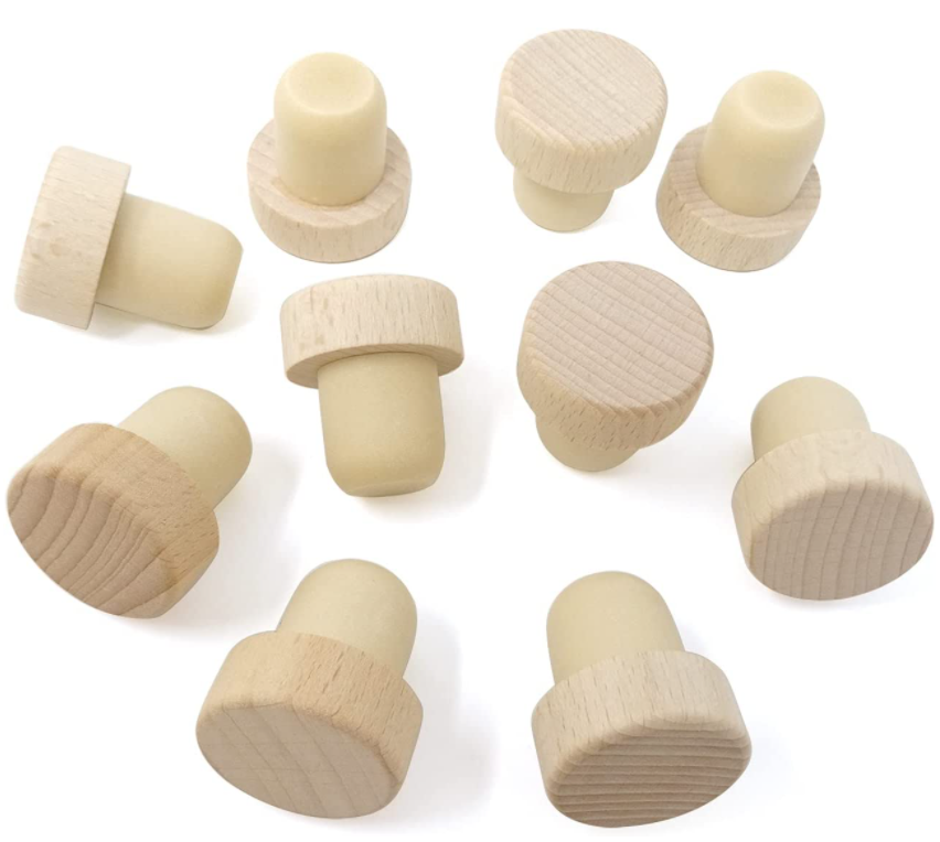 Glass Wine Bottle Cork Stopper Sale Wine Bottle Cork Stopper with Wooden Bottle Stopper