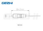 Multimedia Single Mode 0.9mm Fiber Optic Connector SC UPC APC OM3 2.0 3.0 Blue