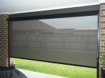 Waterproof Zip Track Outdoor Blinds Remote Control Wind Resistance