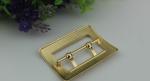 Handbag hardware accessories zinc alloy gunmetal color square 2 inch double pin