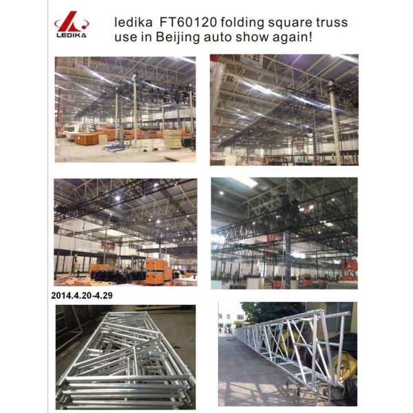 Outdoor Triangular Folding Truss Customized 4mm Thickness Fast Installation
