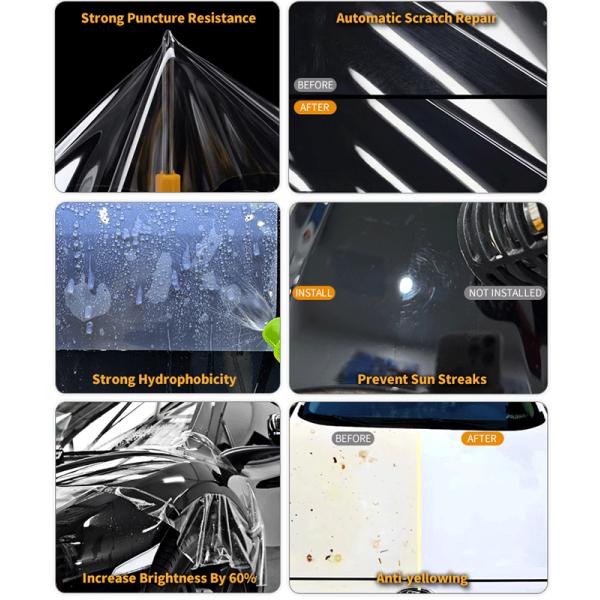 Thermoplastic Polyurethane TPU PPF Self Healing Car Wrap Nano Coated