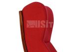 Elegant Moulded Wooded Panel Conference Hall Chairs Aluminum Alloy Structure