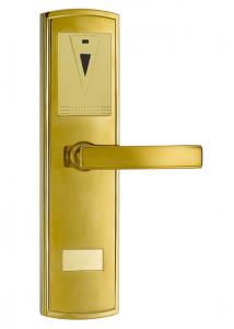 China 38 - 50mm Thick Door Electronic Safe Locks Plated Gold Electronics Door Lock on sale