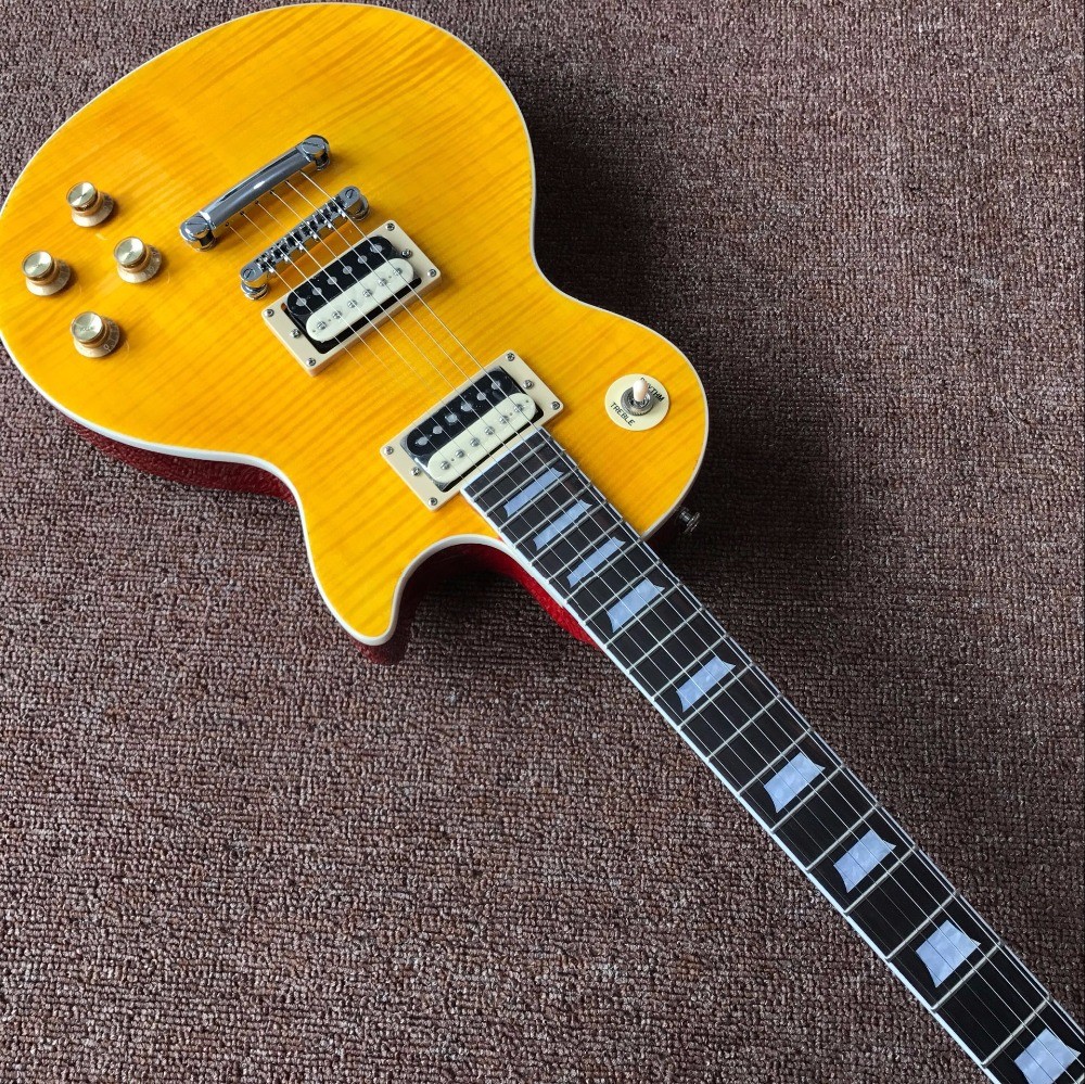Wholesale and Hot selling OEM New arrive Custom Shop yellow top standard SLASH Electric Guitar