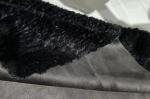 650gsm Brush Pattern Rabbit Hair Coating Woven Bonded Fleece Fabric Solid Suede