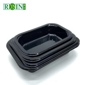 Wholesale Customized Disposable Plastic Meat Packaging Trays Fresh Lock Black from china suppliers