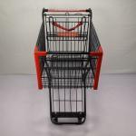 Electrophoretic Steel Metal Shopping Trolley Customized Black Powder Coating