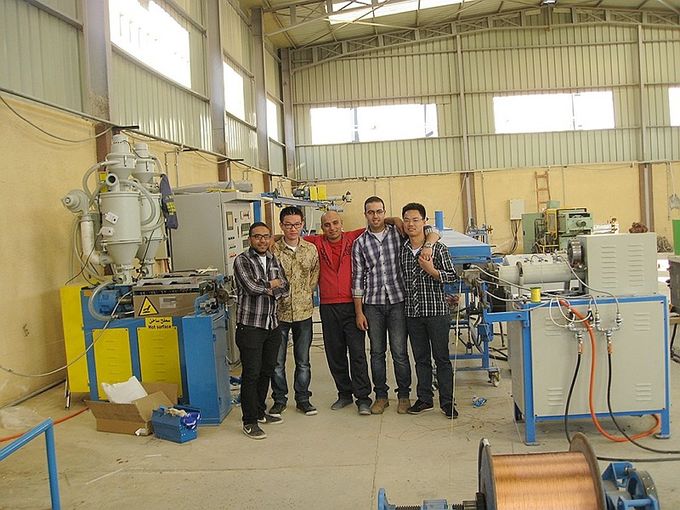 ISO 90 Mm  Power Cable Extruder Machine With Capacity 250kg/hr  380V 50Hz
