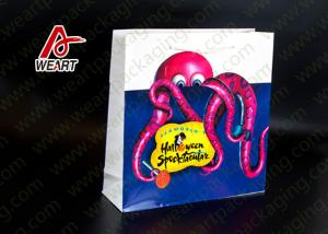 Wholesale Food Carrier Retro Retail Paper Bags , Custom Printed Paper Lunch Bags from china suppliers