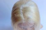 7A Grade Platinum Blonde Lace Front Human Hair Wigs For White Women