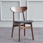 Traditional Dark Brown Wood Dining Chairs For Kitchen And Restaurant
