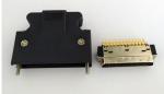 34J Pin Plastic Metal Servo Motor Connectors IP67 DIN40050 Gray Color