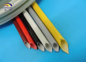 Wholesale 7KV Insulation Fiberglass Sleeve with Silicone Coating 2.0mm ID 200ºC High Temperature from china suppliers
