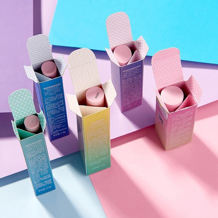 Silver Card Paper Foldable Cosmetic Packaging Box For Lipstick