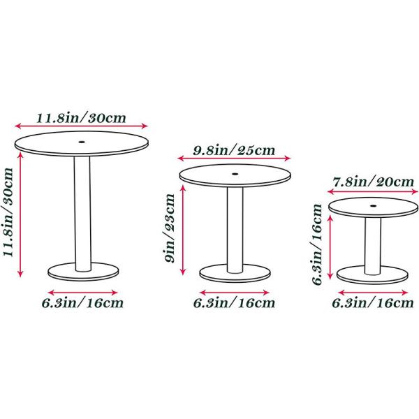 Lovely Round Shape Clear Acrylic Cake Holder Plexiglas POS Stand For Dessert