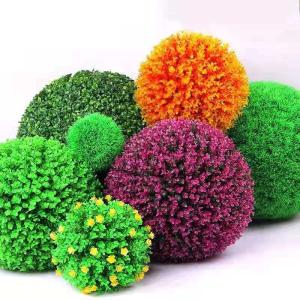 Wholesale Backyard Boxwood Artificial Plant Balls , Artificial Hanging Flower Balls from china suppliers