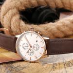 Japan Quartz Movement Men's Business Casual Watches Water Resist 3 ATM