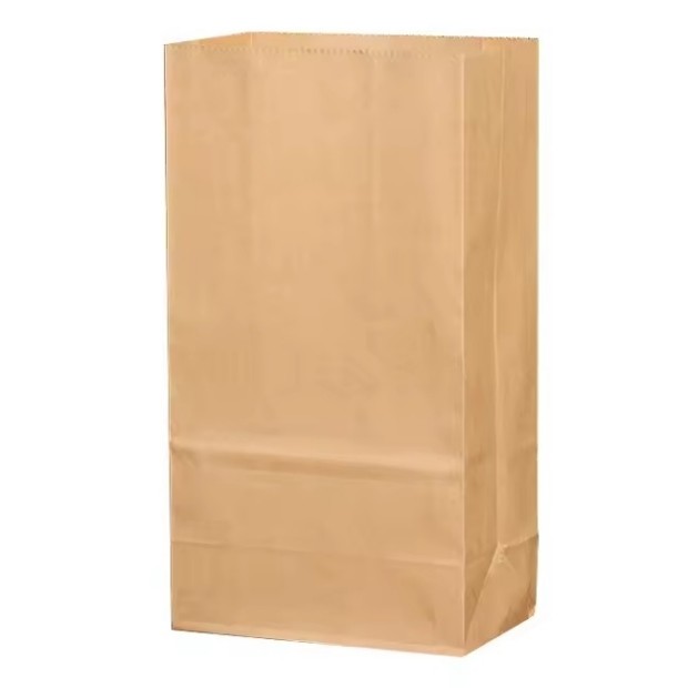 Custom Size Disposable Brown Kraft Paper Bags For Bread, Sandwich Flat Bottom Food Take Out Paper Bag
