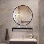 Tempered Round Mirror Glass 3mm Thick Digital Display LED Mirror Glass