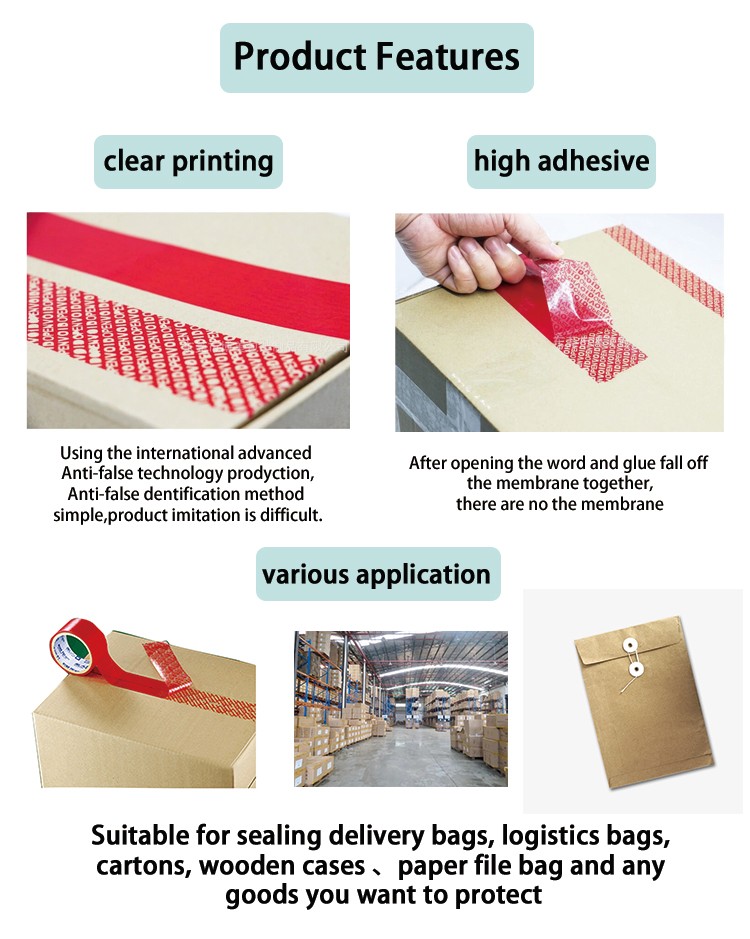 50x150mm Offset Printing RFID Tamper Evident Security Labels