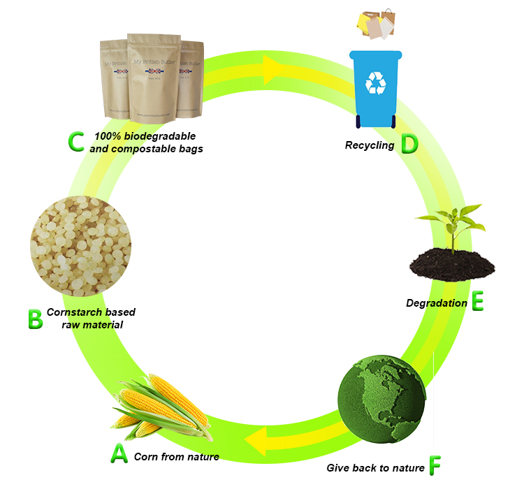 PLA Biodegradable Packaging Bags