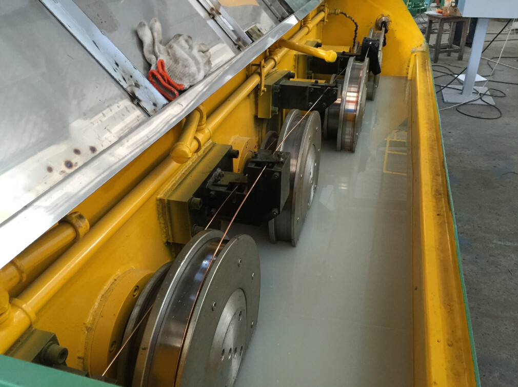 9D Copper Rod Breakdown Machine , Green Large Drawing Machine With Annealing