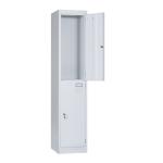 Two Doors 0.5mm Cold Rolled Steel Metal Wall Locker