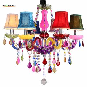 Wholesale Colored crystal chandelier for Kids Children room Decoration (WH-CY-71) from china suppliers
