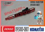 High Quality Diesel Fuel Injector 095000-0801 6156113100 6156-11-3100 For