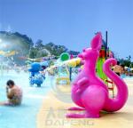 Water Theme Park Family Zone Children Spray Park Games Purple Kangaroo Jet