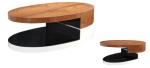 Modern living room oval MDF coffee table