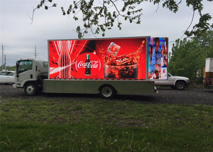 High Resolution P4mm Mobile Advertising Screen / Mobile Led Signs For Rent