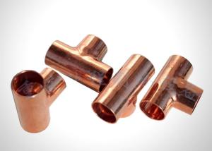Wholesale Residential Refrigeration Copper Tubing Pipe Fittings Copper Equal Tee Easy To Braze from china suppliers