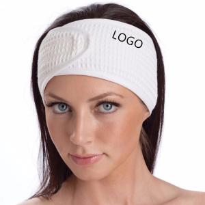 Wholesale Custom high quality beauty salon headband cotton waffle weave spa makeup headband facial headband from china suppliers