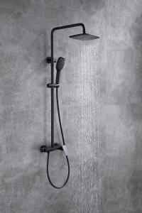 Wholesale Brass Matte Black Shower Faucet Set Chrome Nickle Surface finishing from china suppliers