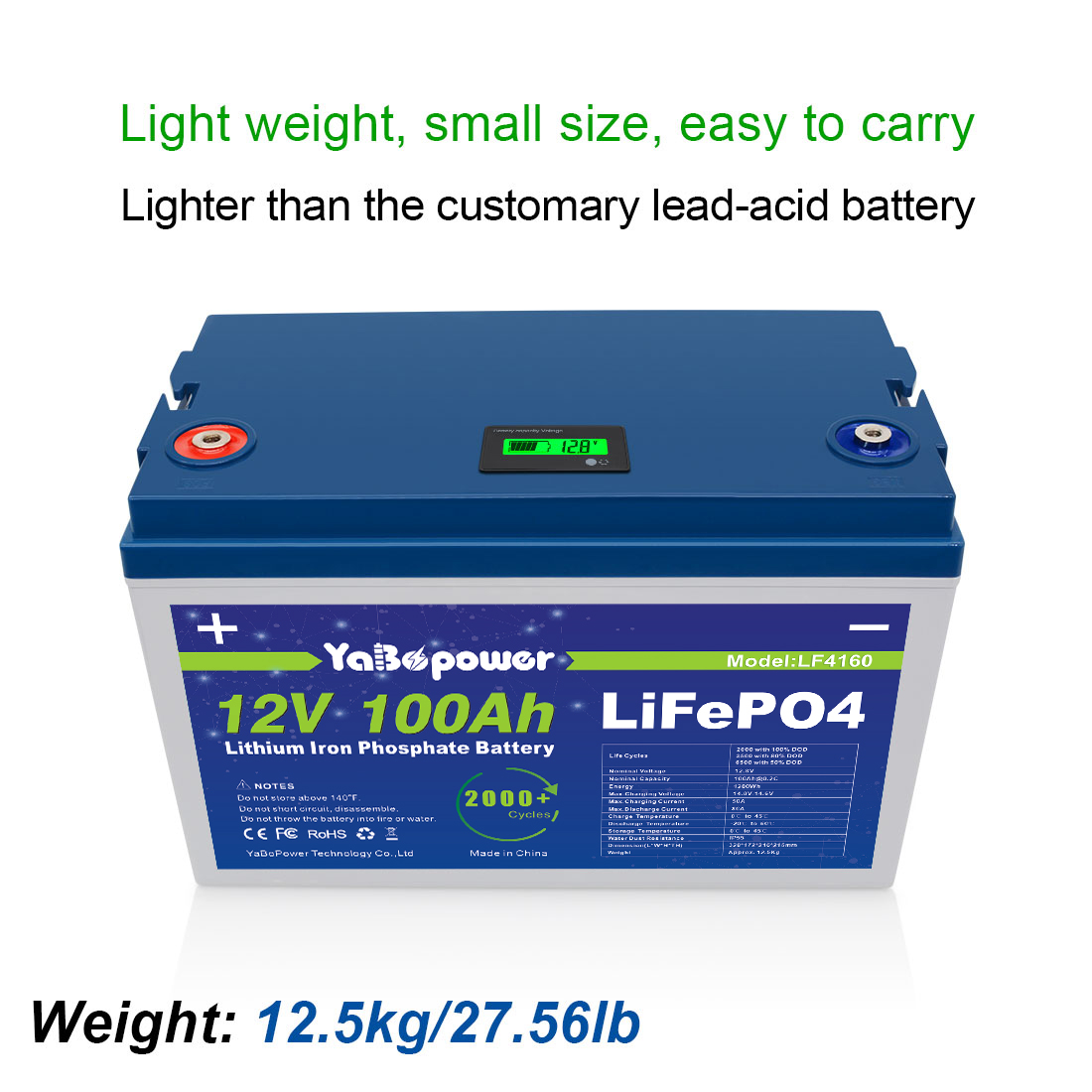 32700 32650 Lifepo4 Battery Cell LCD 12V 400Ah 300Ah 200Ah 100Ah