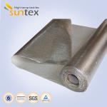 Heat Reflective Silver Aluminum Fiberglass Cloth Laminated Glass Fiber Fabrics
