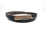 Adjustable Skinny Slim 1.4cm Womens Genuine Leather Belt