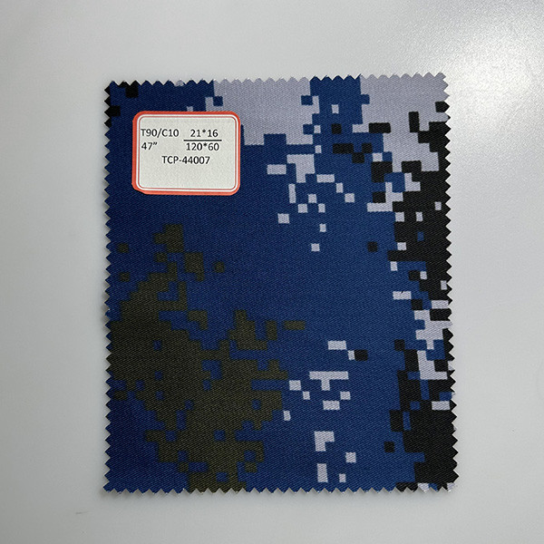 90 Polyester 10 Cotton Printed Fabric 21X16 120X60 Three Color Tactical Fabric