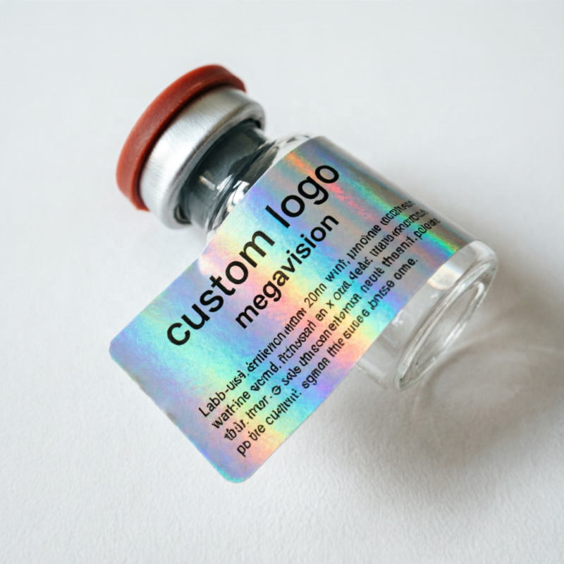 Personalized Custom Multi Color Peptide Vial Labels for 2ml 3ml 10ml Glass Bottle Waterproof Sticker