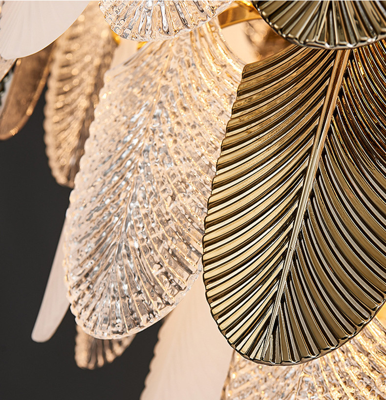 ODM Modern Electrophoresis Gold Glass Pendant Light