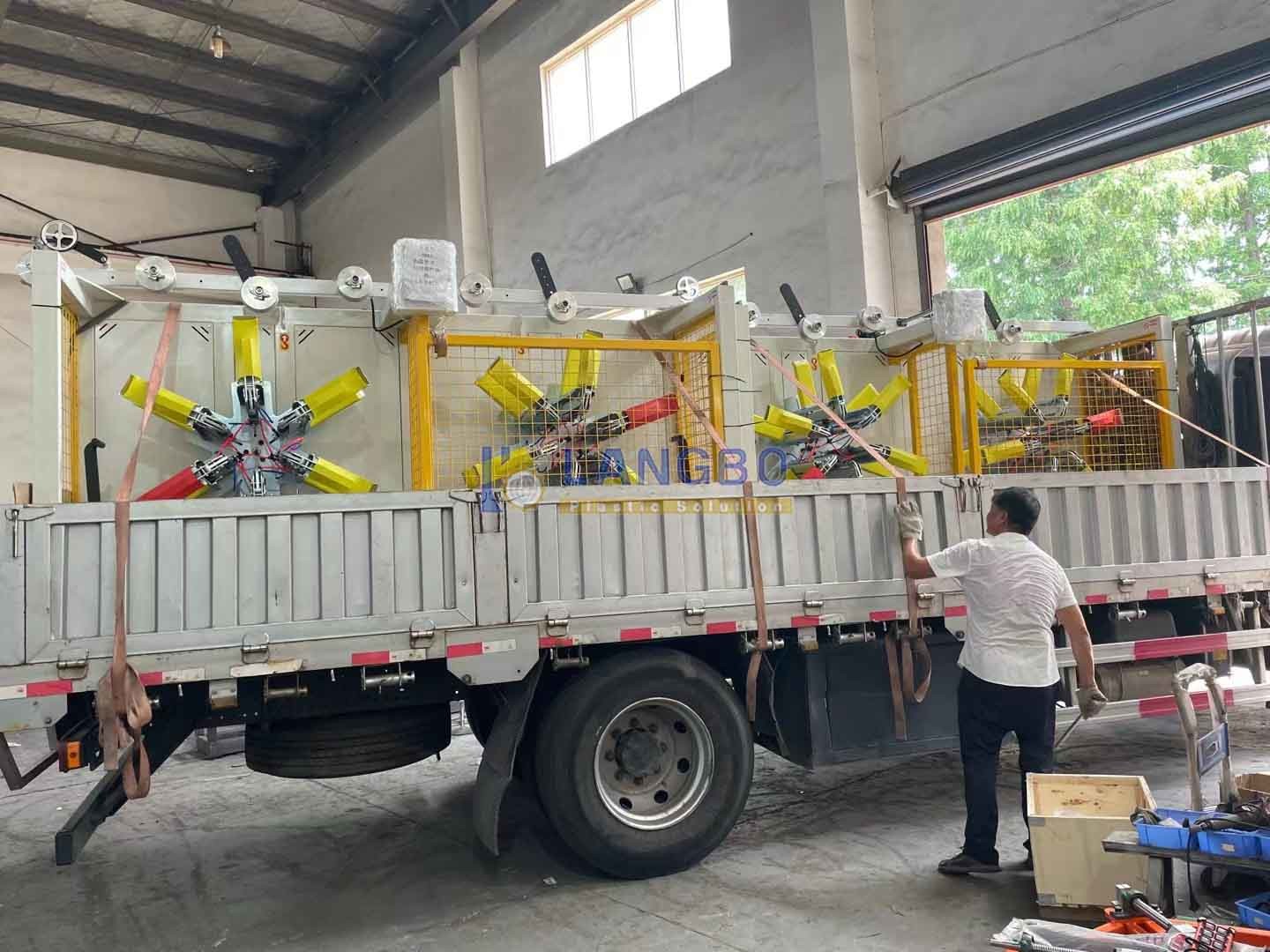 Double Disk Station Plastic PE Pipe Coiler