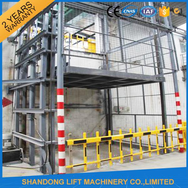 3.5 Tons Hydraulic Deck Lift Elevator , Warehouse Goods Elevator Lifts