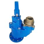 DN80 Blue Fire Hydrant BS 750 Small Flow Resistance Convenient Maintenance