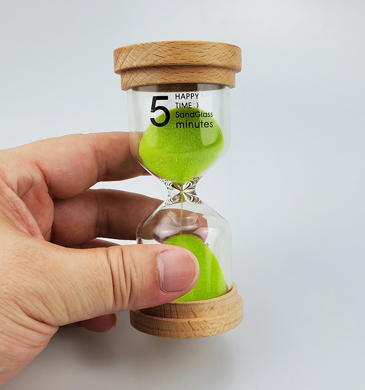6pcs Pack Set Small Hourglass 1 3 5 10 15 20 30 Minutes For Kids Time Management