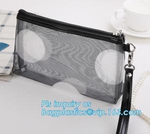 Wholesale PVC Mesh Cosmetic Bag Coin Purse for Mom Holiday Gift Pink Bag, Portable Travel Cosmetic Bag Makeup Case Pouch Mesh Cosm from china suppliers