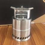 Folding Outdoor Smokeless Stove 12.2 Inch BBQ Stainless Steel Fire Pit
