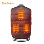 Sustainable Heated Down Waistcoat Outdoor Heated Vest 5V USB Power