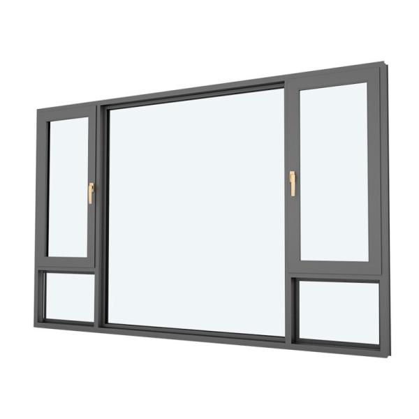 Level 6 Water Tightness Modern House Design Soundproof Aluminum Alloy Casement